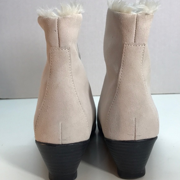 Sporto Pink Fur Lined Bootie Front Zipper Size 5.5 - Picture 4 of 8